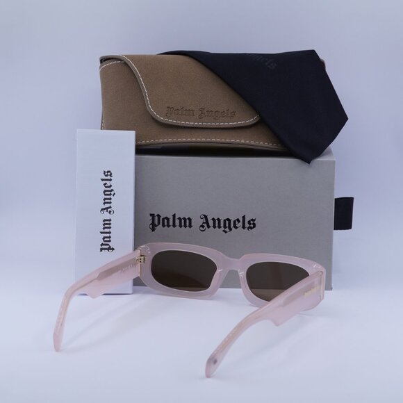 Palm Angels PERI104 NOAH 3B64 Rectangle Sunglasses - Pink/Brown - Picture 9 of 9